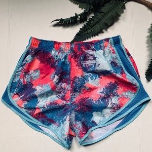 Nike Athletic Dri Fit shorts pink/blue size large